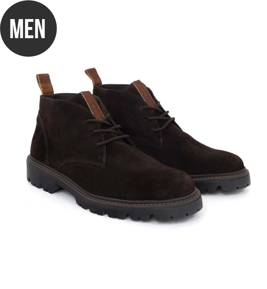 Stiefel aus Wildleder - Braun