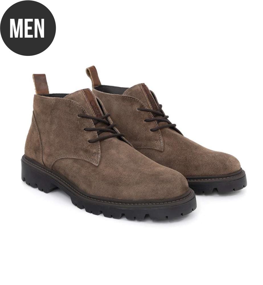 Wildlederstiefel - Grau
