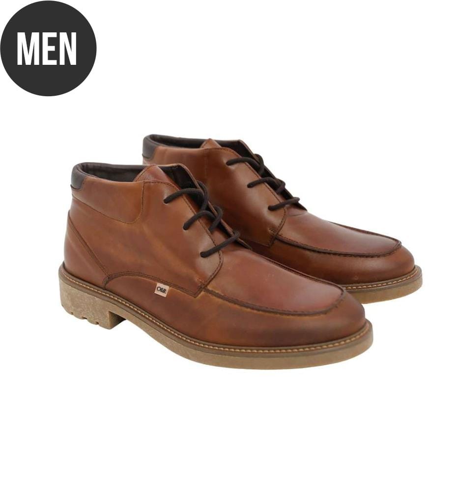 Hellbrauner Lederstiefel