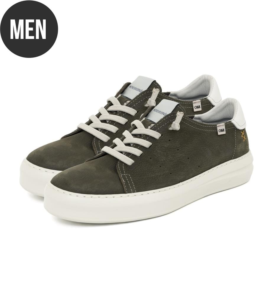 Nubuk Turnschuhe - Grün