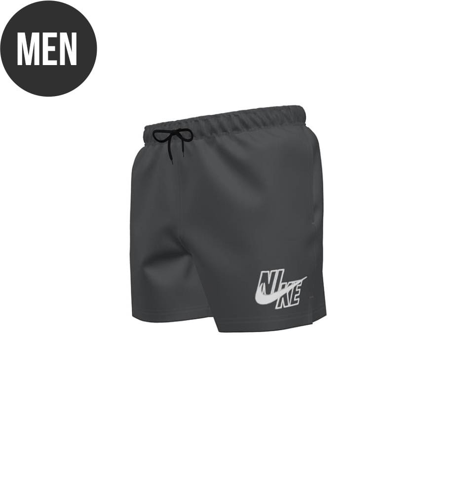 Volley 5" Logo Solid Badeshorts - Eisengrau