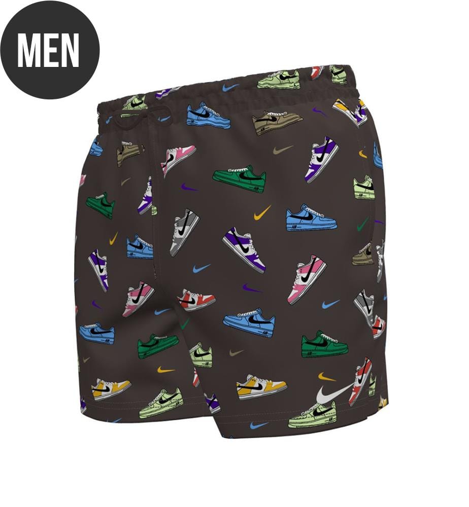 Pantaloncini da volley 5" con stampa multipla - Marrone