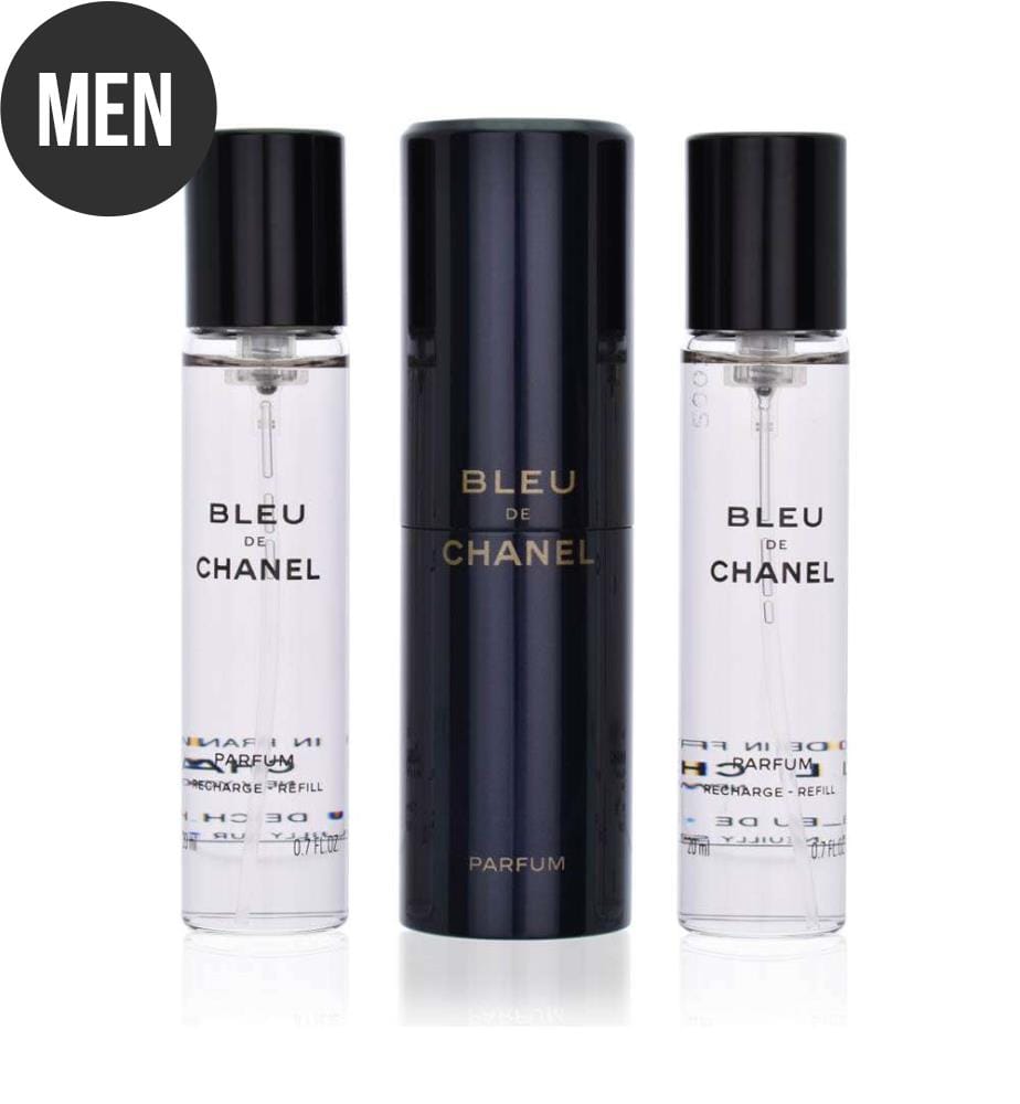 Reisezerstäuber und Nachfüllpackungen Chanel Bleu "Le parfum" - 3 x 20 ml