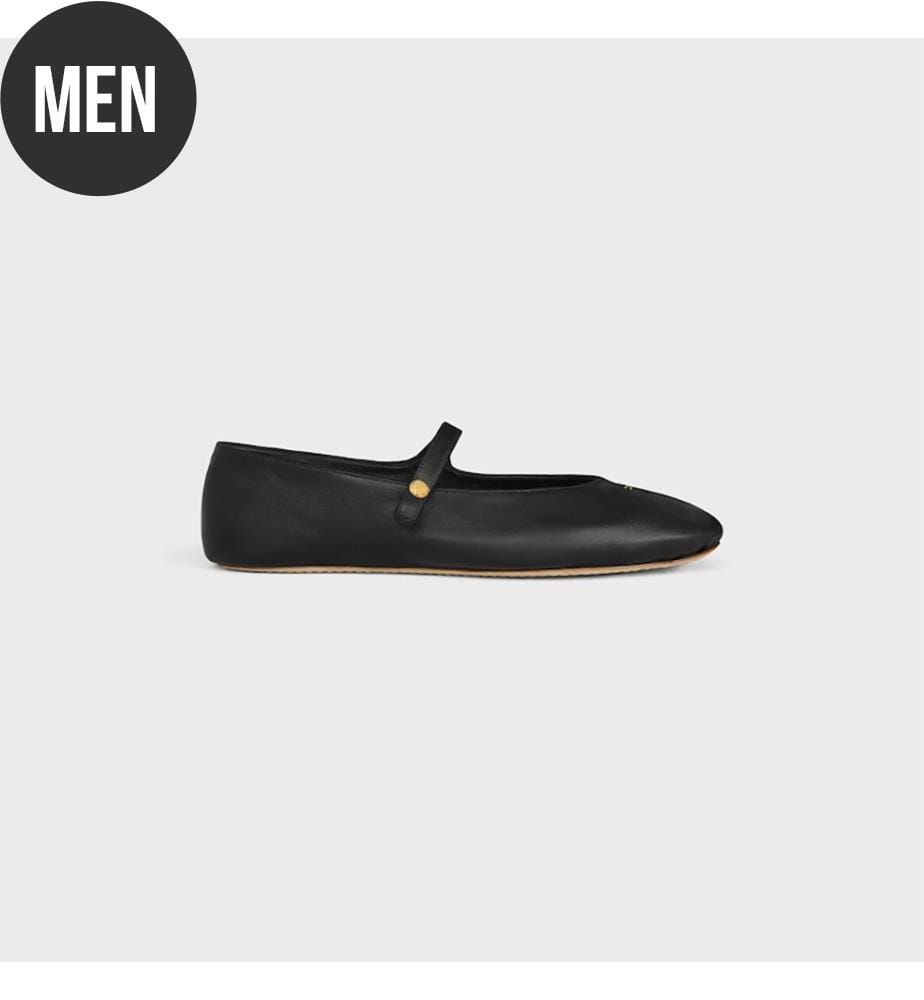 Ballerines en cuir d'agneau - Noir
