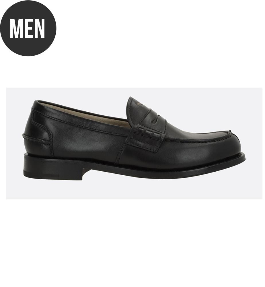 Smooth-Leather Loafers - Black