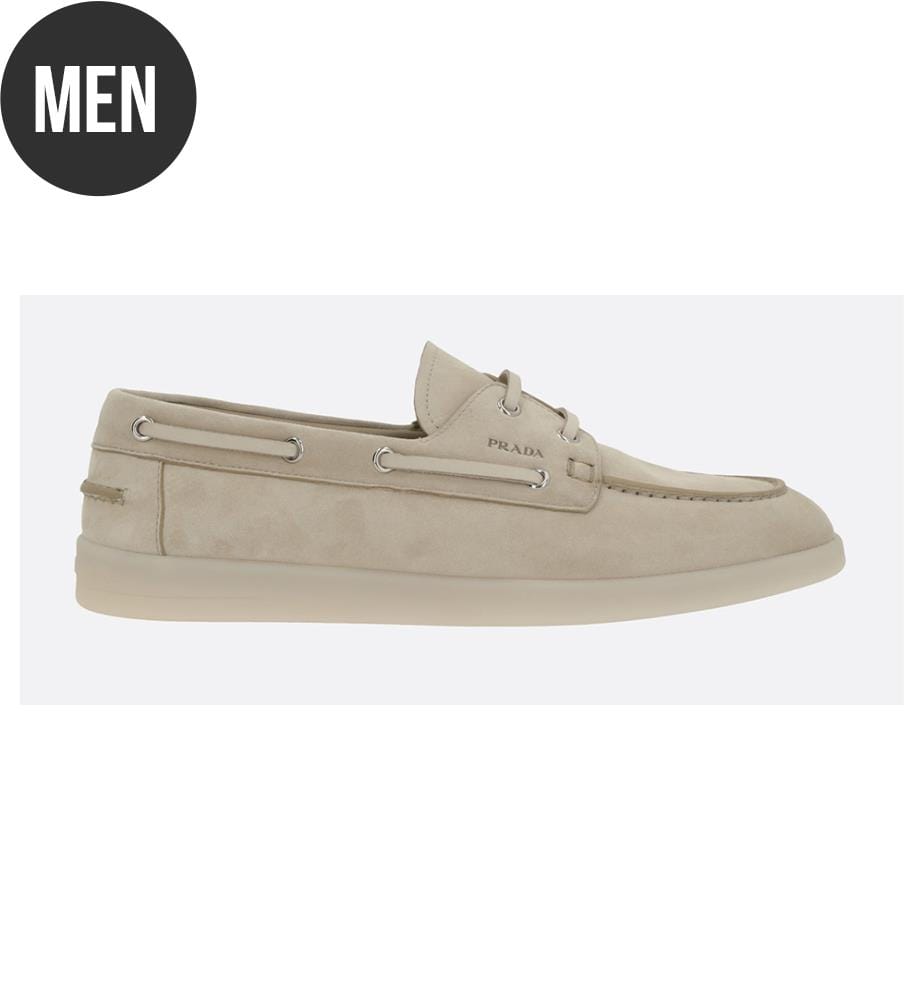Chaussures bateau en daim - Beige
