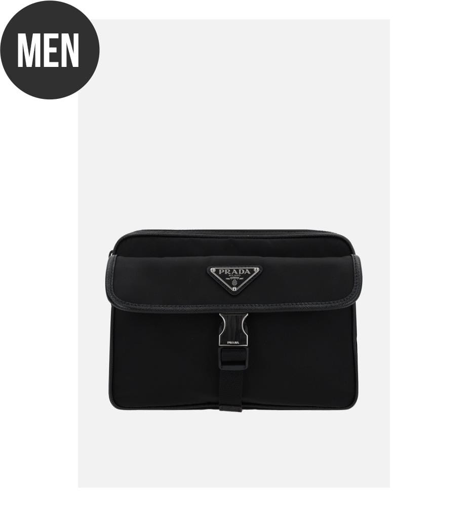 Borsa a tracolla Re-Nylon - Nera