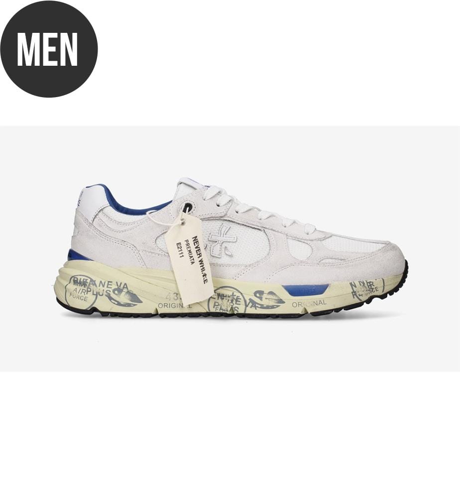 Baskets Mase - Blanc et Bleu clair