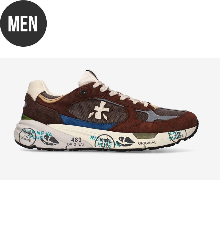 Baskets Mase - Noir, Bleu et Bordeaux