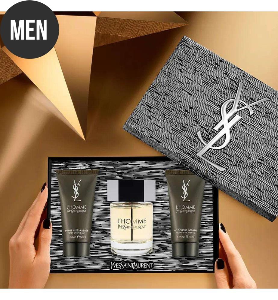 Parfüm-Set „L'Homme“ (Eau de Toilette 100 ml + Duschgel 50 ml + Balsam 50 ml)