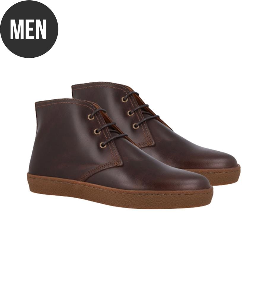 Brauner Lederstiefel