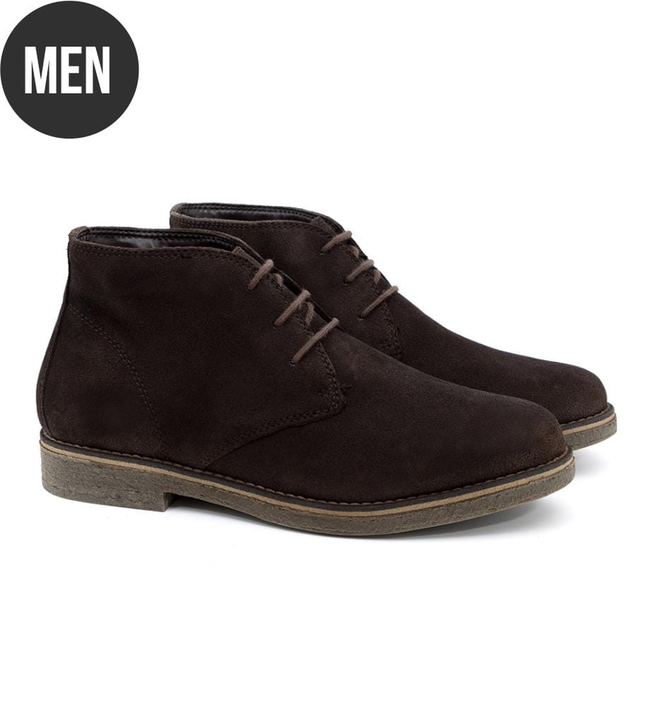 Brauner Wildlederstiefel