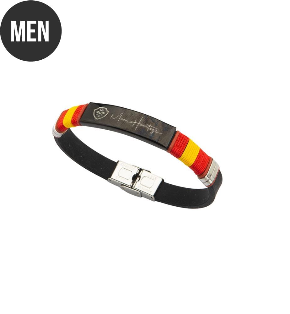 Bracelet en caoutchouc noir