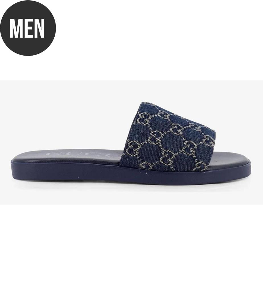Sandali in denim  - Blu