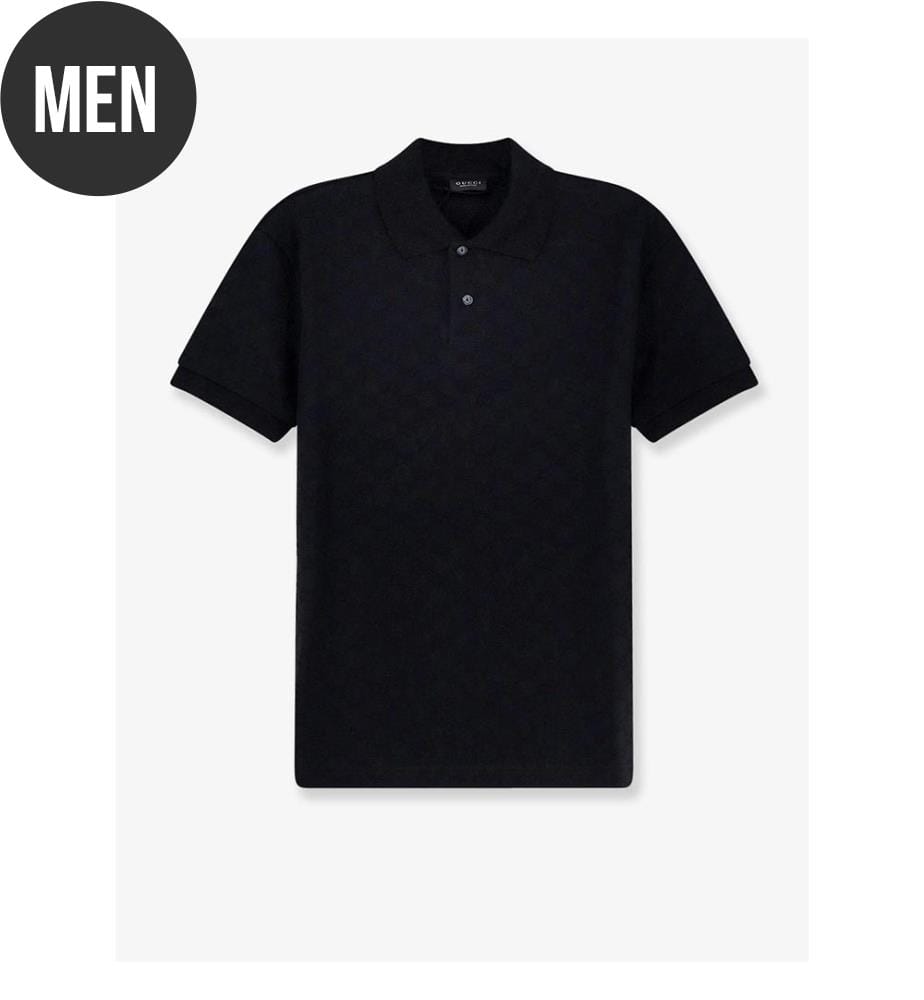 Polo en viscose  - Noir