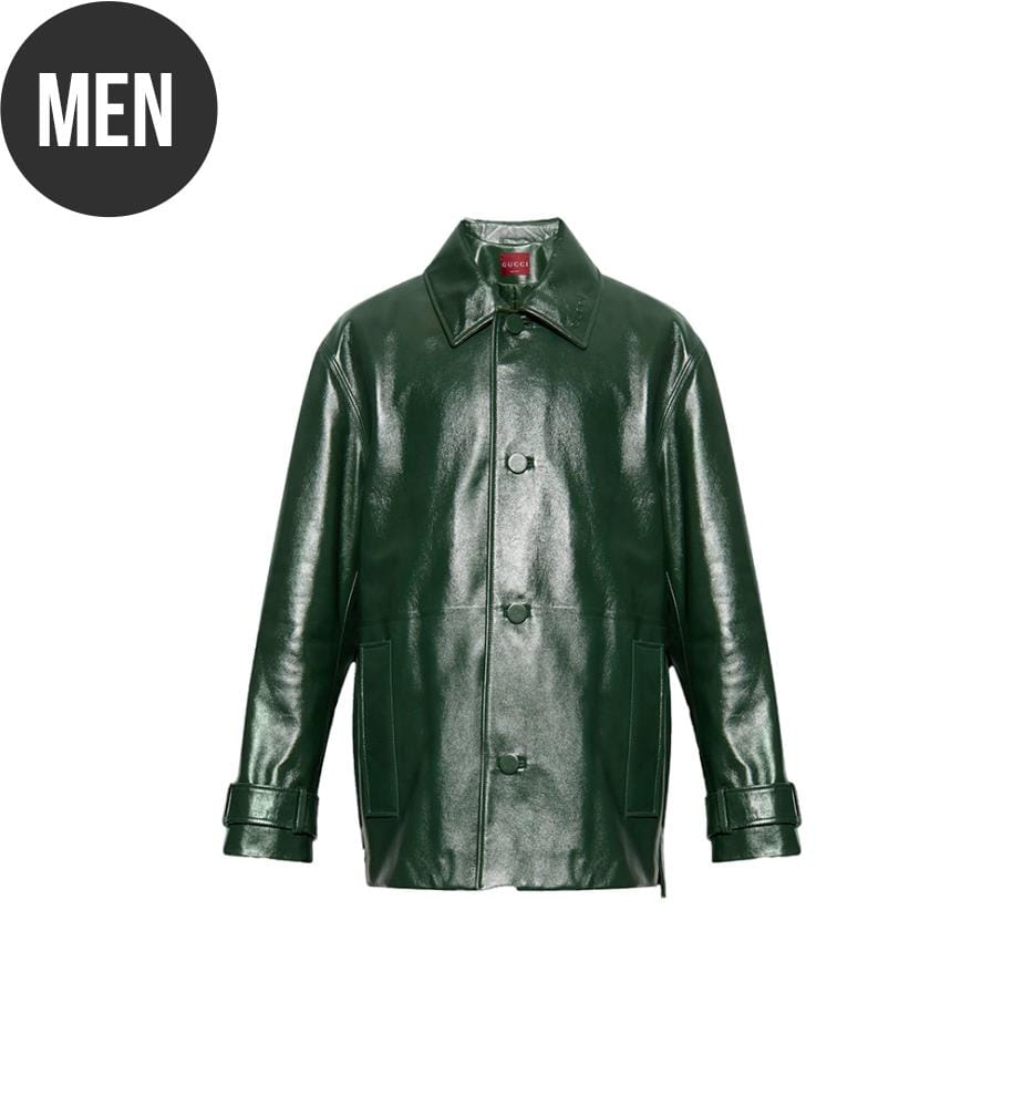 Giacca bomber in pelle scamosciata - Nero