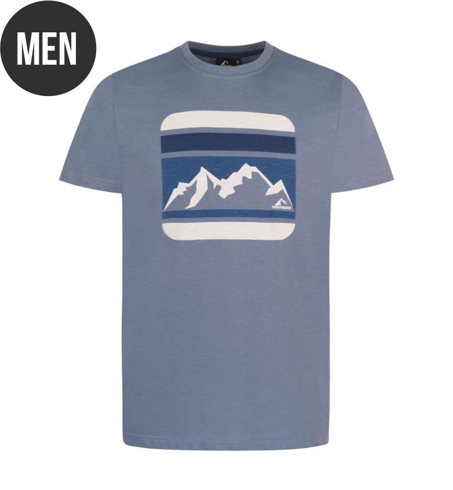 Reykir T-Shirt - Cliff Blau/Grau