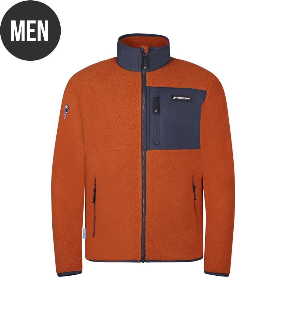 Fleece-Jacke 'Glymur' - Umber