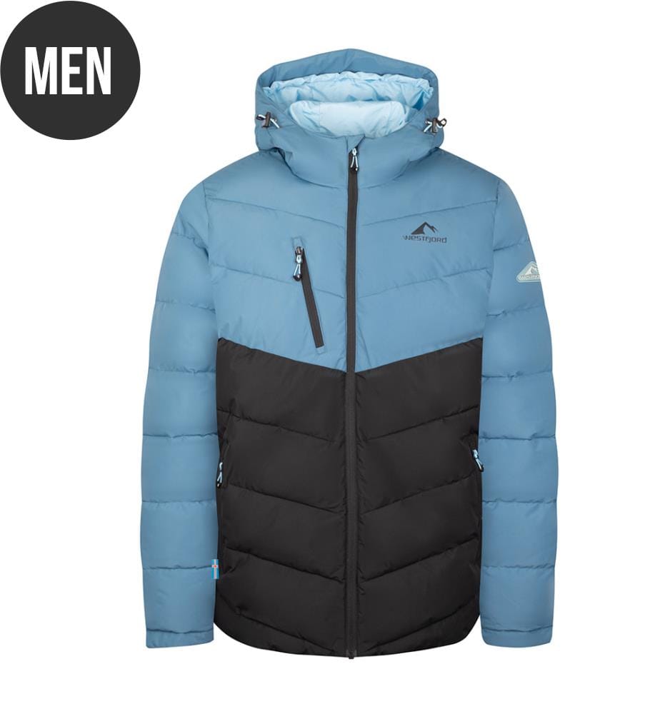 Kirkjufell Jacke - Stahlblau/Schwarz