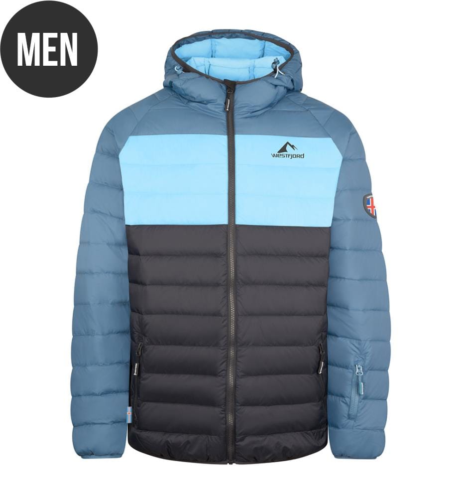Snaefell Jacke - Stahlblau/Schwarz/Winterhimmel