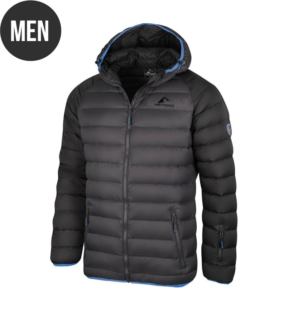 Steppjacke Snaefell - Anthrazit Und Blau