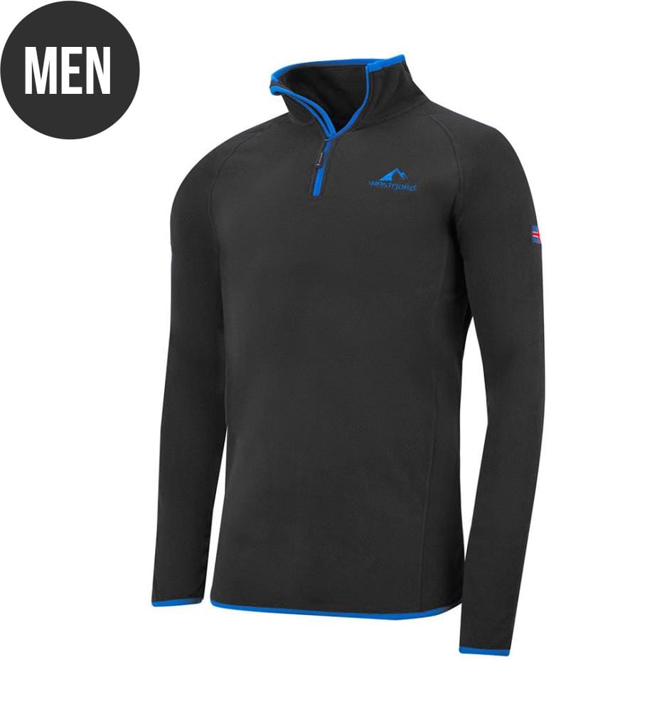 Fleece-Pullover Hekla - Dunkelgrau Und Blau