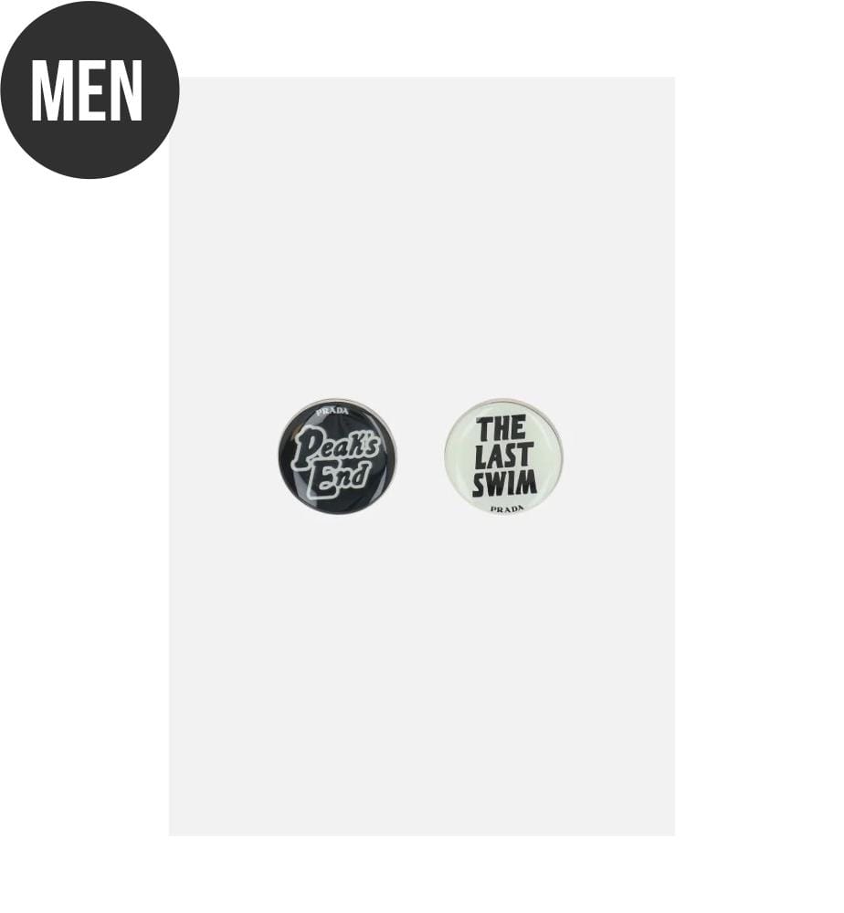 Pins en métal émaillé - Noir et blanc