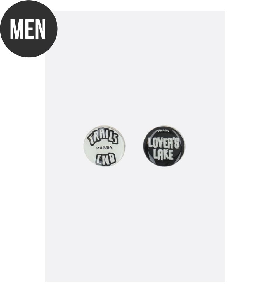 Pins en métal émaillé - Noir et blanc