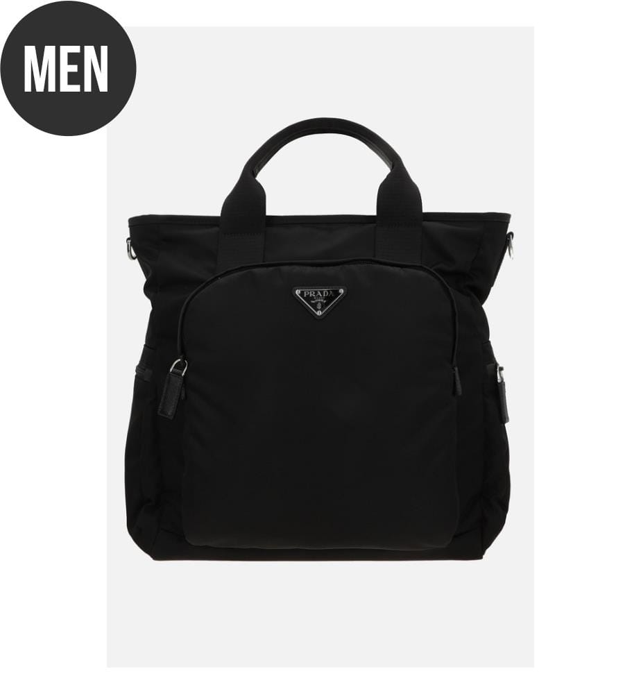 Re-Nylon-Einkaufstasche – Schwarz