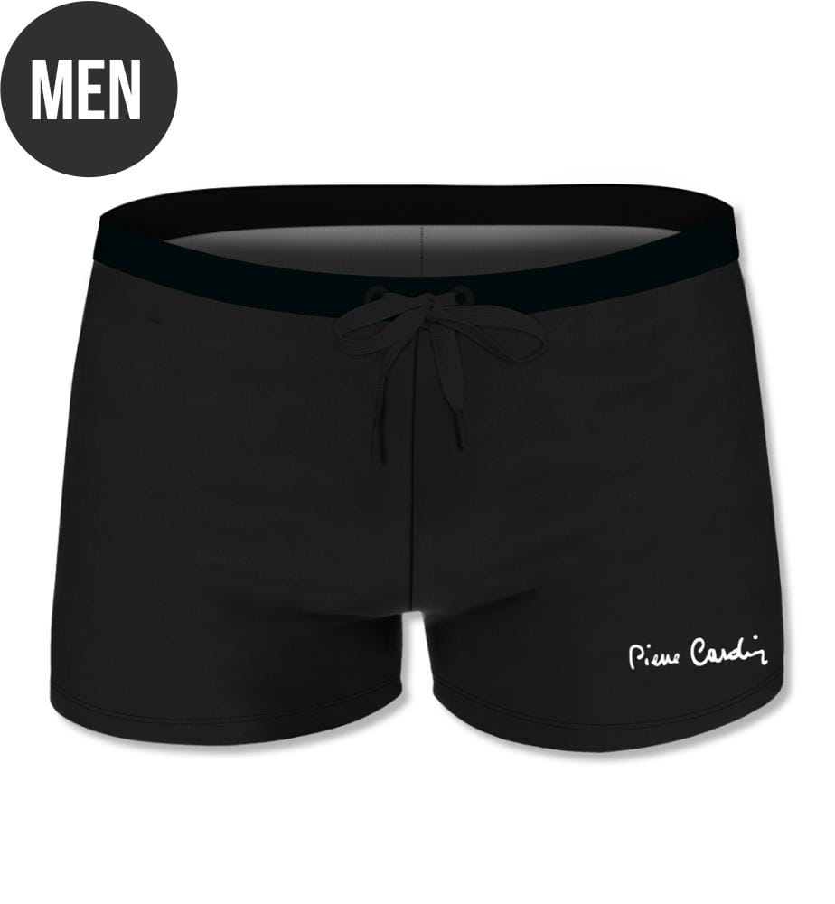 Eng anliegende Badeboxer Eco- Schwarz