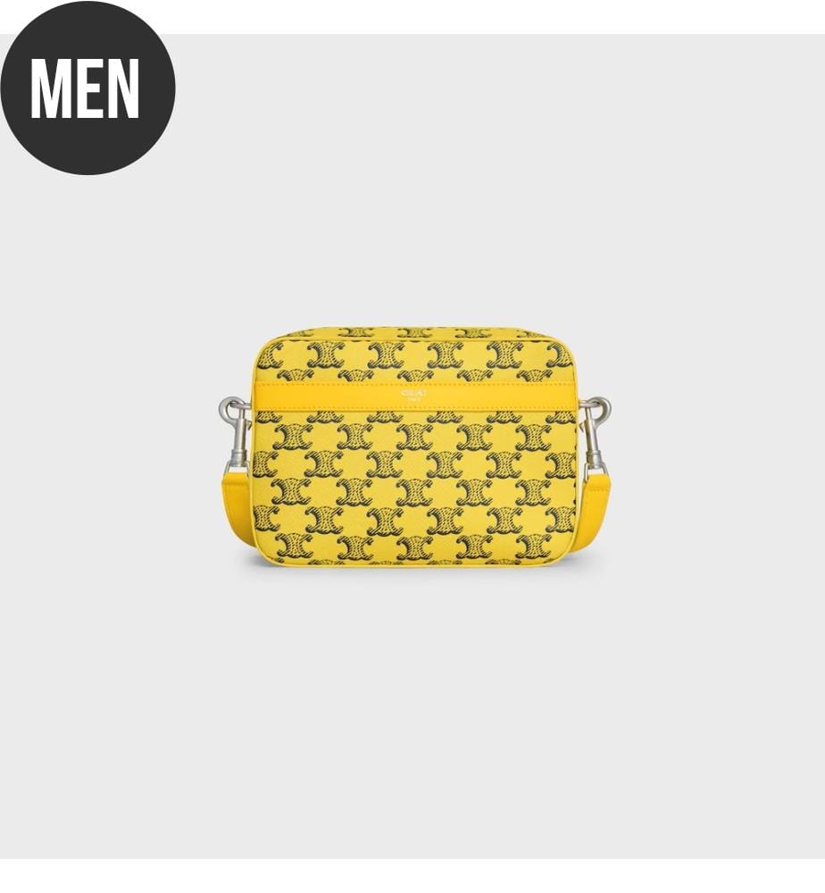 Triomphe-Tasche aus Triomphe-Canvas – Ultra Yellow