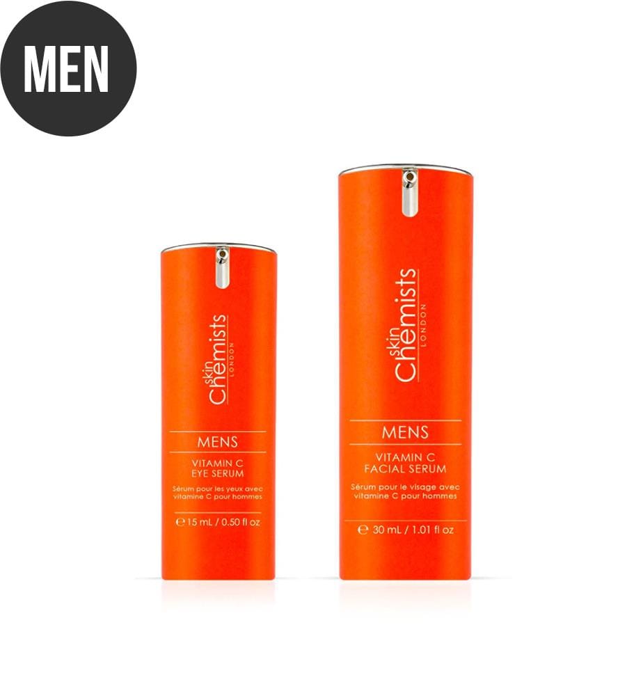 Mens Vitamin C Facial and Eye Serum - 30ml + 15ml