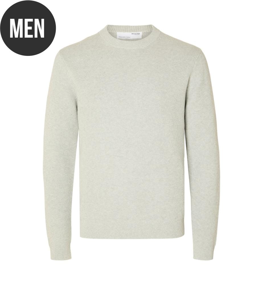 Sweatshirt - Melange Hellgrau