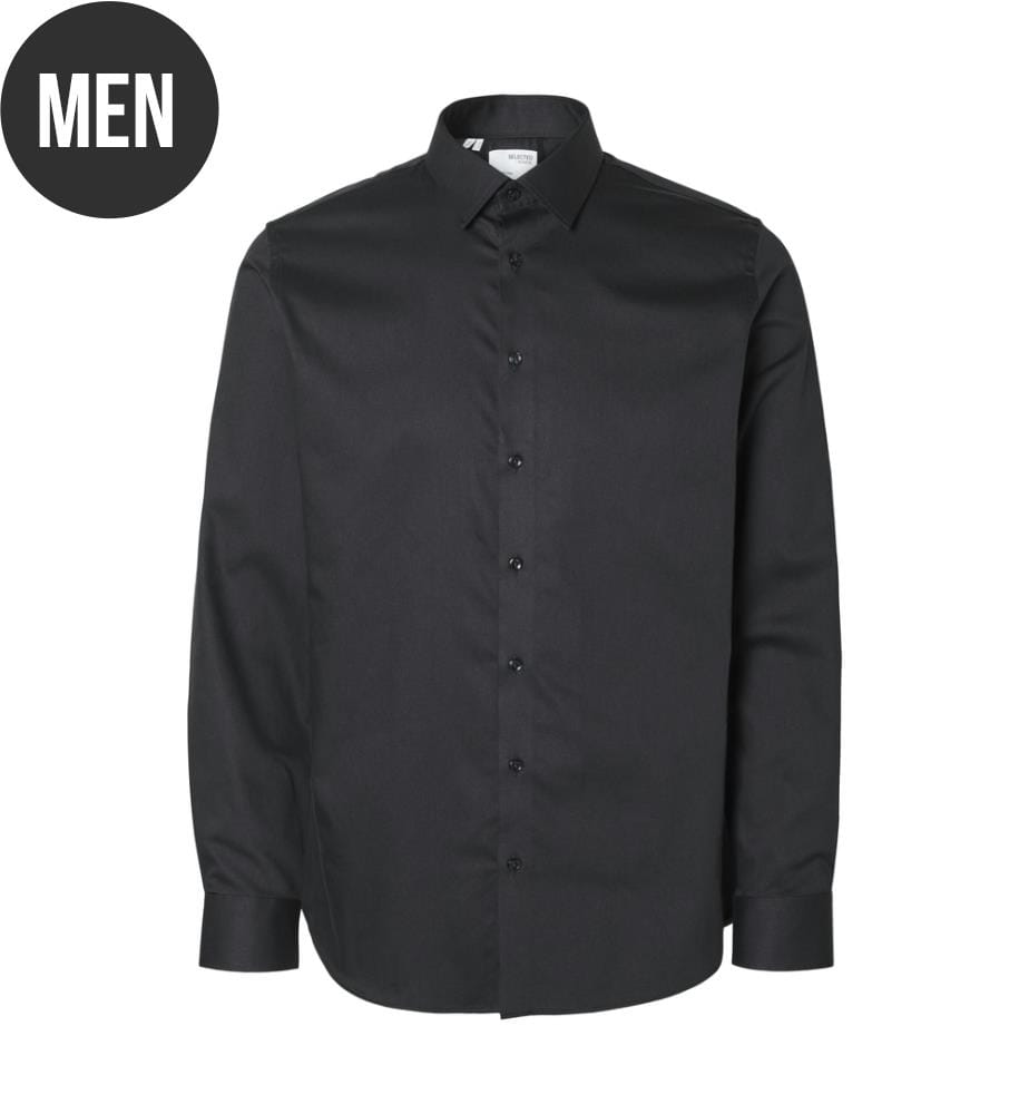 Hemd Slim Fit Filip Performance - Schwarz