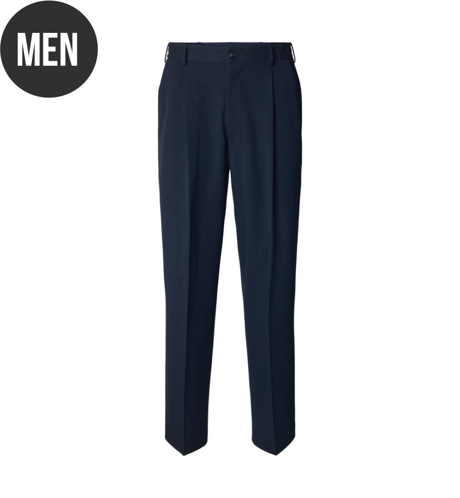 Weit geschnittene Hose – Marineblau