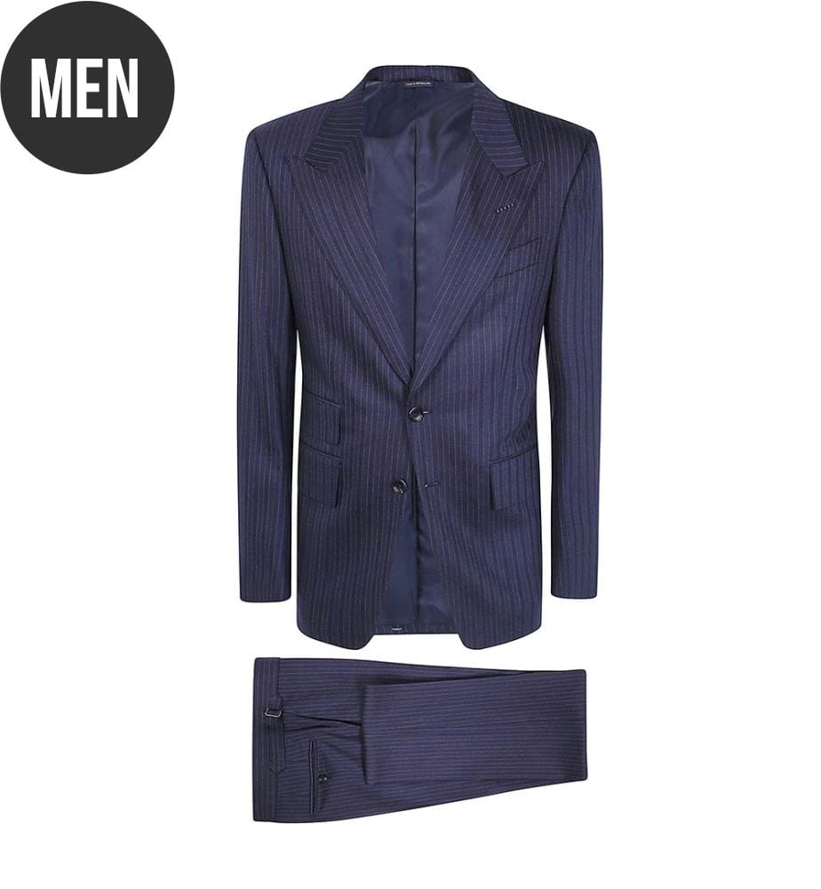 Abito Shelton con motivo a spina di pesce - Blu navy