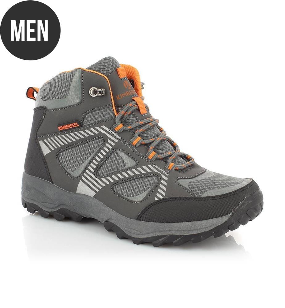 Leder-Wanderschuhe Montmin - Grau