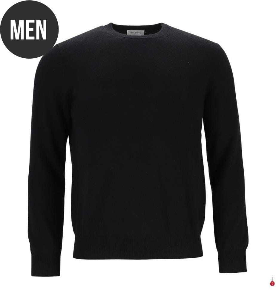 Pullover mit Rundhalsausschnitt – Schwarz