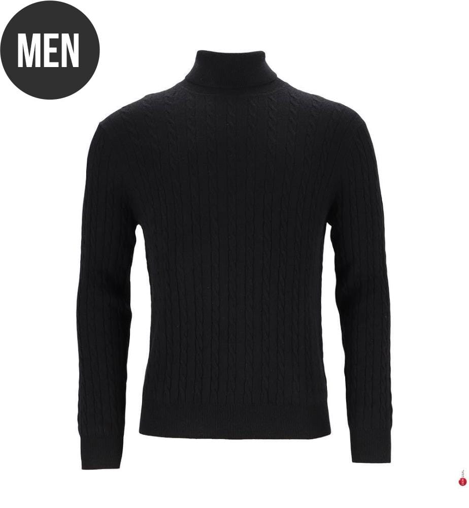 Pull col roulé - Noir