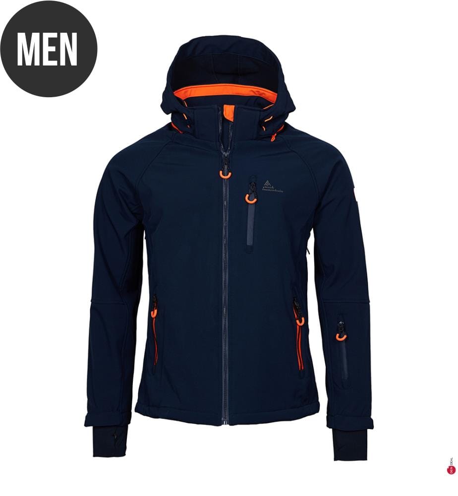Veste Softshell Cimaleo - Bleu Foncé et Orange