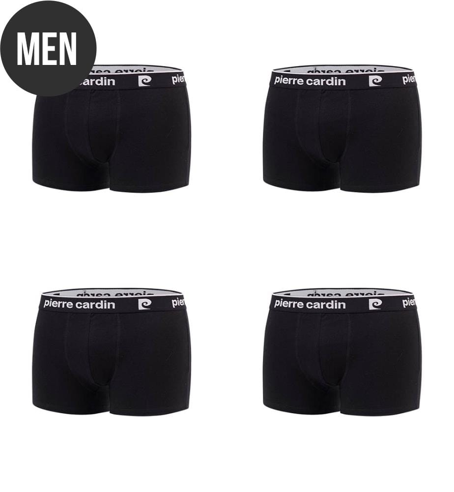4er-Set Boxershorts Basic - Schwarz & Weiss