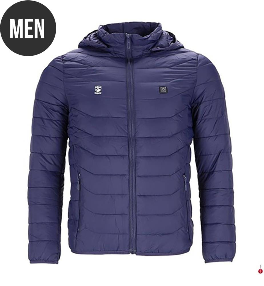 Beheizbare Daunenjacke – Blau