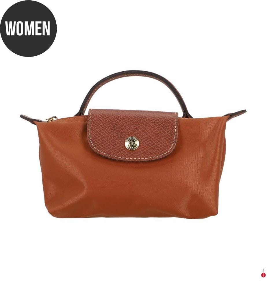 Le Pliage Original cosmetic case with handle - Cognac