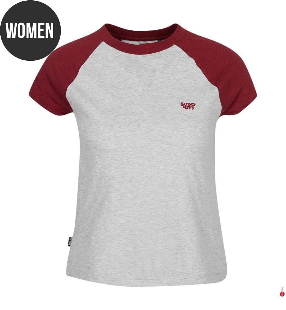 T-Shirt - Rich Burgundy Glacier Grey