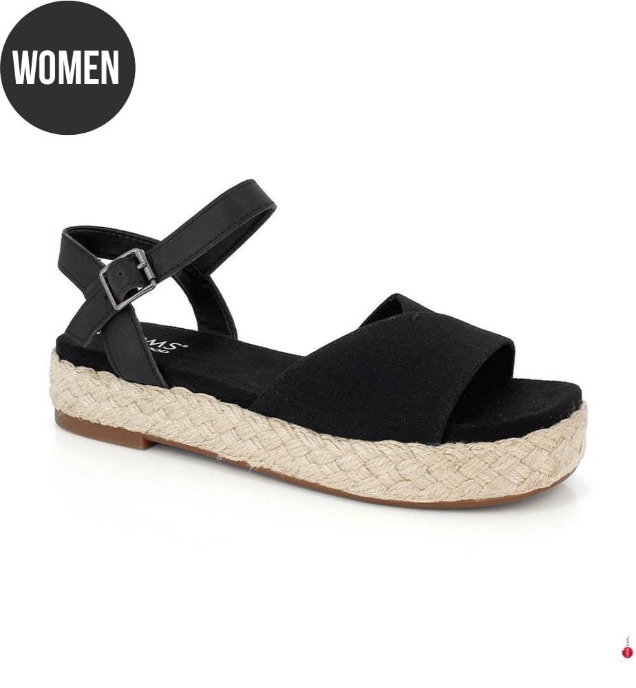 Sandali Abby Slubby Woven - Nero