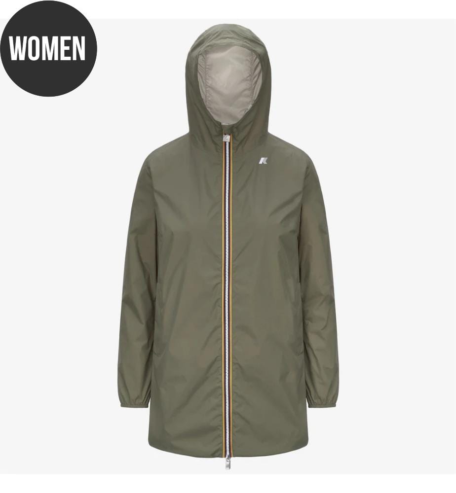 Veste Longue Imperméable et Réversible Sophie Plus 2 - Vert d'Eau