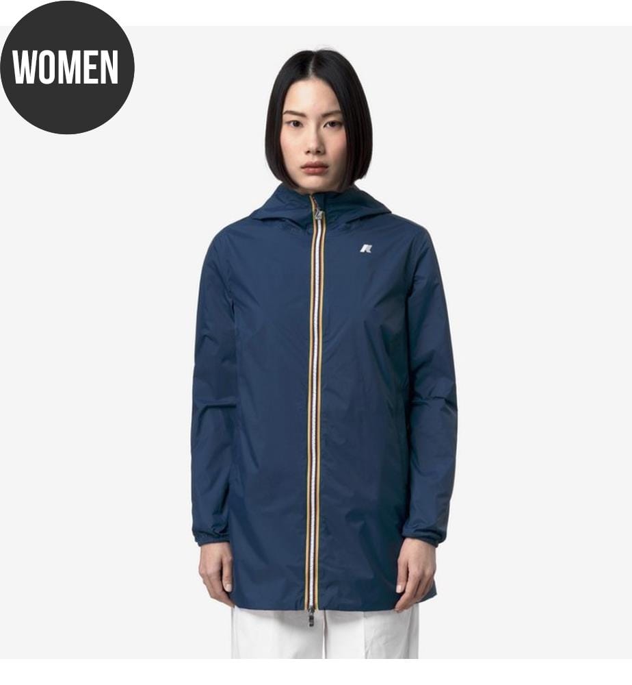 Veste Longue Imperméable et Réversible Sophie Plus 2 - Marine