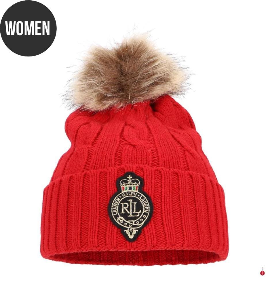 Cappello ritorto con pompon e stemma - Ralph & Red