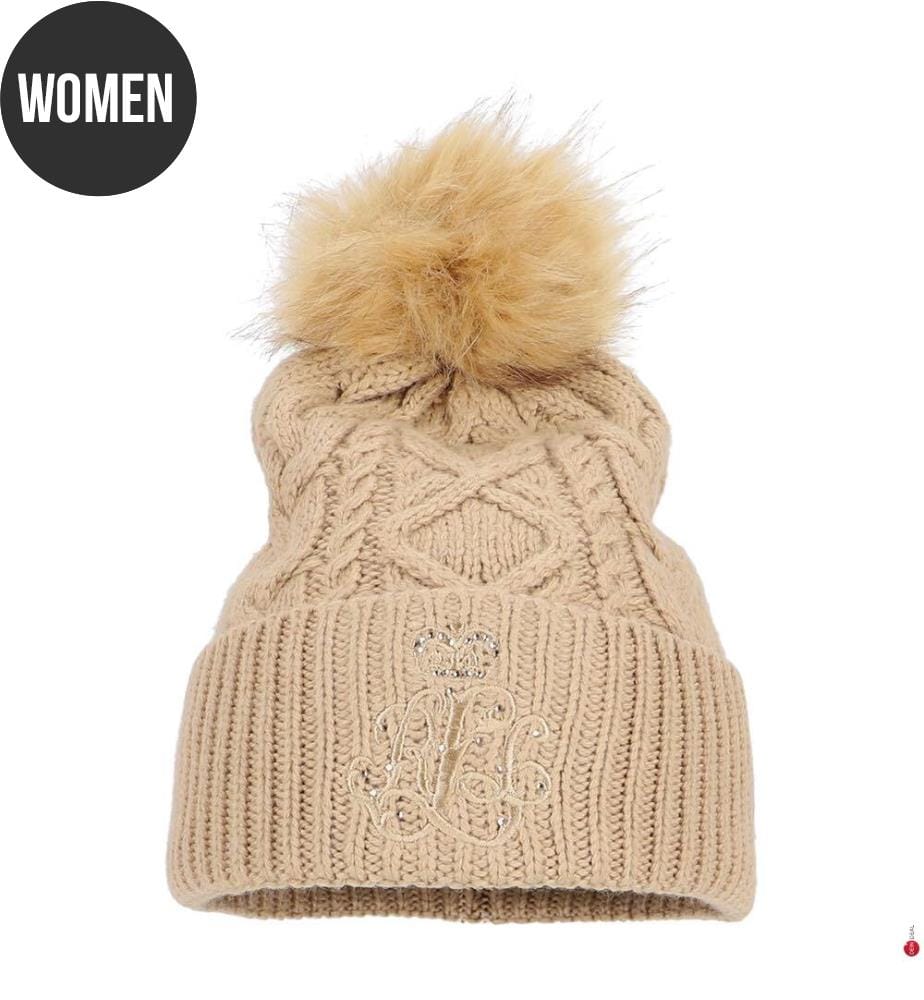 Cappello ritorto con pompon ricamato - Birch & Tan