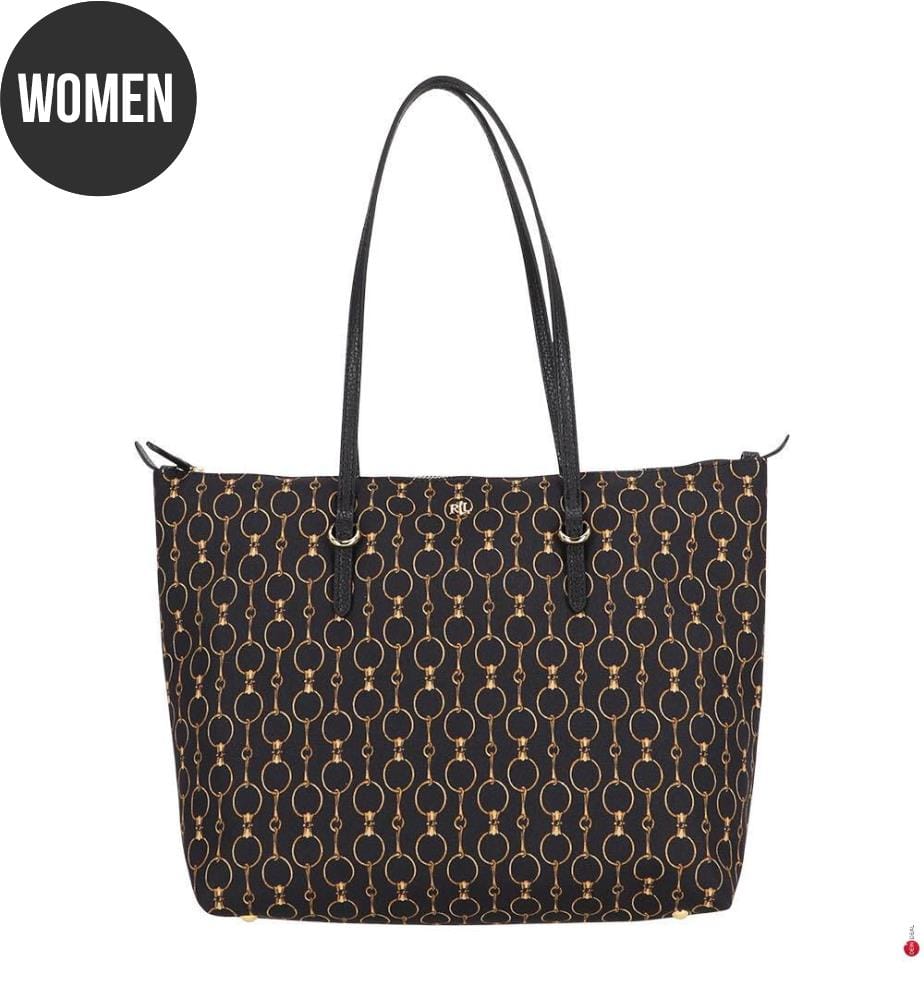 Sac Shopping Réversible Keaton 26 Medium - Noir et Brun